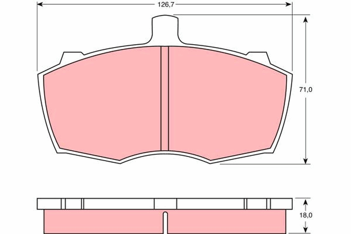 TRW Bremsbelagsatz, Scheibenbremse
