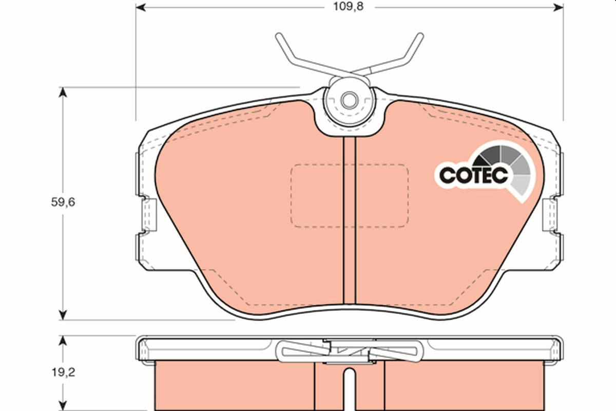 TRW Bremsbelagsatz, Scheibenbremse