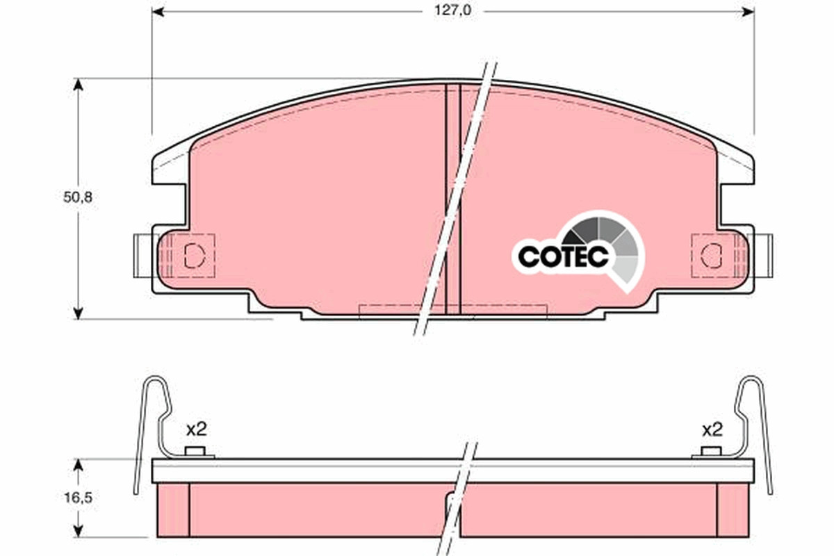 TRW Bremsbelagsatz, Scheibenbremse