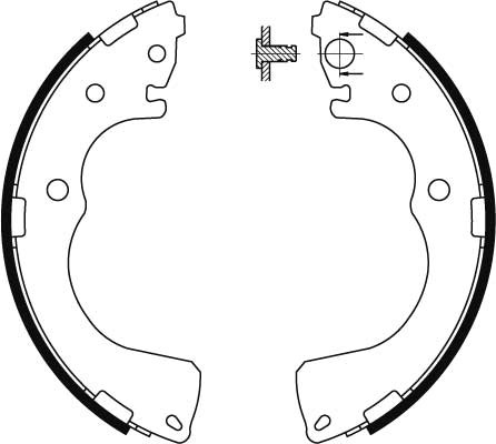TRW Bremsbackensatz