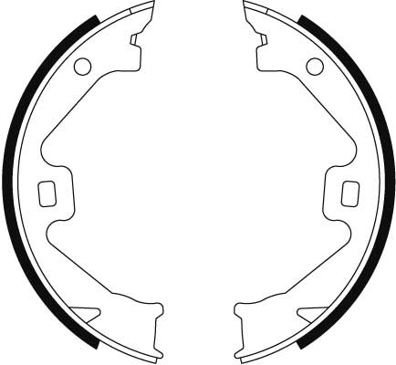 TRW Bremsbackensatz, Feststellbremse