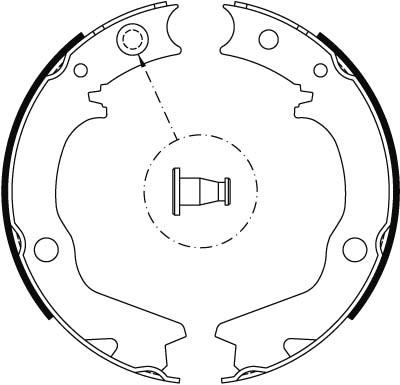 TRW Bremsbackensatz, Feststellbremse