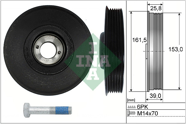 Schaeffler INA Riemenscheibensatz, Kurbelwelle