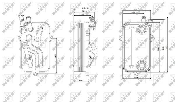 NRF Ölkühler, Motoröl