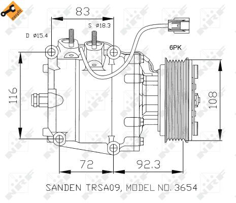NRF Kompressor, Klimaanlage