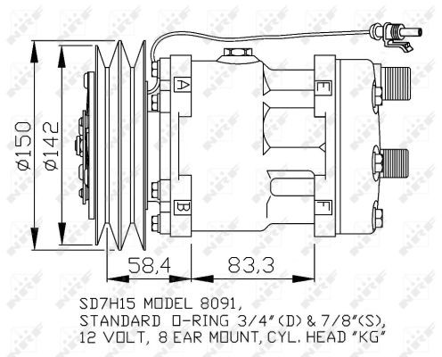 NRF Kompressor, Klimaanlage
