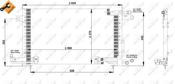 NRF Kondensator, Klimaanlage