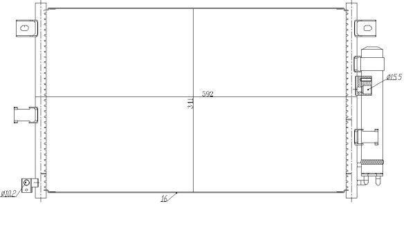 NRF Kondensator, Klimaanlage