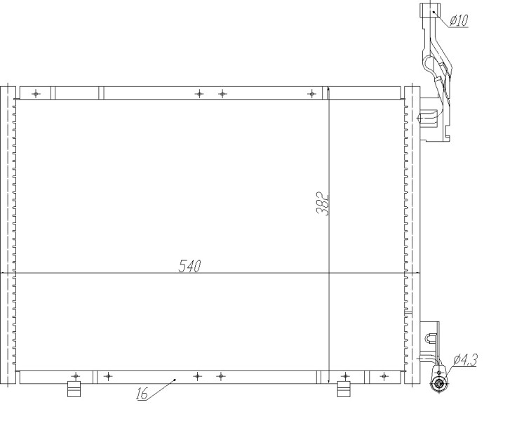 NRF Kondensator, Klimaanlage