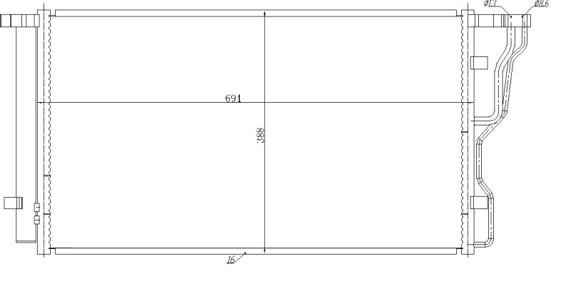 NRF Kondensator, Klimaanlage