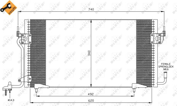 NRF Kondensator, Klimaanlage