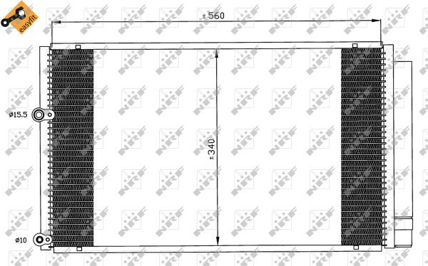 NRF Kondensator, Klimaanlage