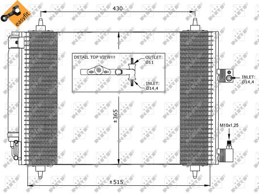 NRF Kondensator, Klimaanlage