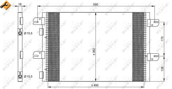 NRF Kondensator, Klimaanlage