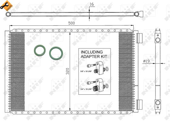 NRF Kondensator, Klimaanlage