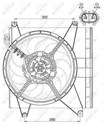 NRF Lüfter, Motorkühlung