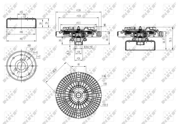 NRF Kupplung, Kühlerlüfter