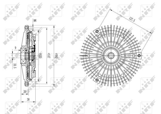 NRF Kupplung, Kühlerlüfter