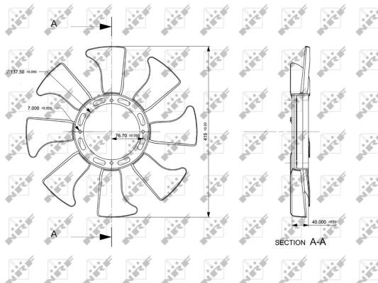 NRF Lüfterrad, Motorkühlung