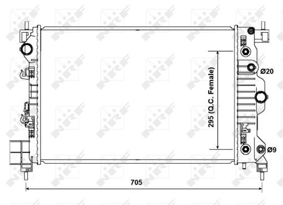 NRF Kühler, Motorkühlung