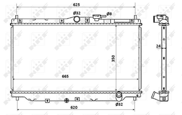 NRF Kühler, Motorkühlung