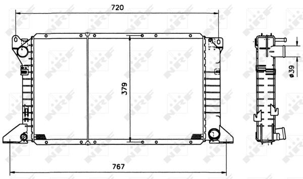NRF Kühler, Motorkühlung