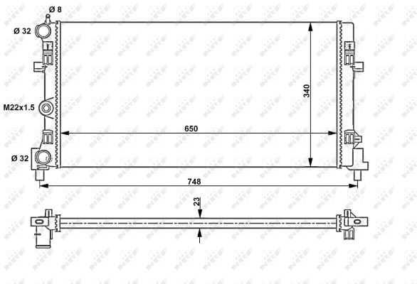NRF Kühler, Motorkühlung