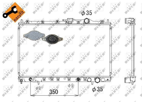 NRF Kühler, Motorkühlung