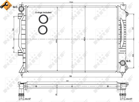 NRF Kühler, Motorkühlung