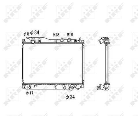 NRF Kühler, Motorkühlung