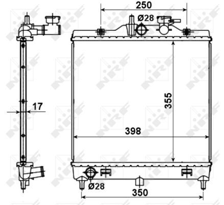 NRF Kühler, Motorkühlung