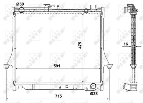 NRF Kühler, Motorkühlung