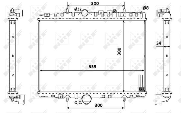NRF Kühler, Motorkühlung