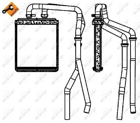 NRF Wärmetauscher, Innenraumheizung