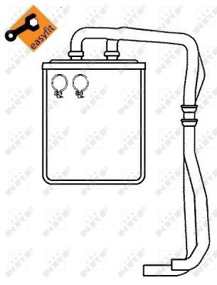 NRF Wärmetauscher, Innenraumheizung