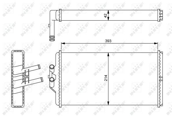 NRF Wärmetauscher, Innenraumheizung
