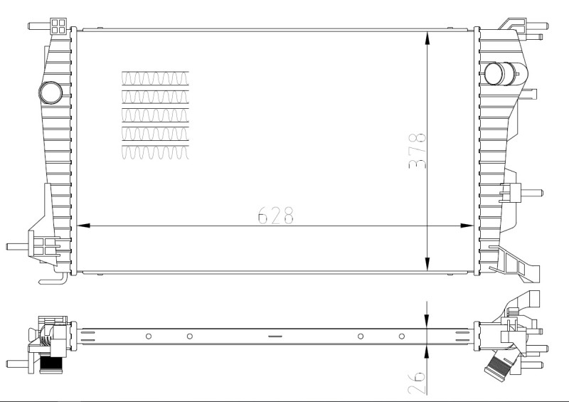 NRF Kühler, Motorkühlung