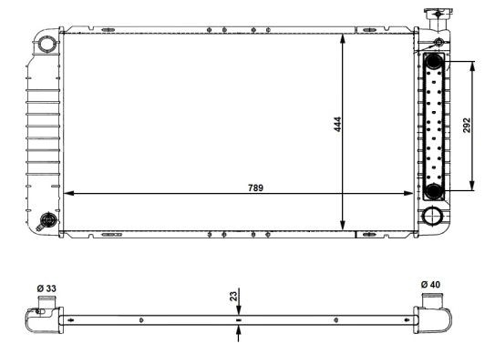 NRF Kühler, Motorkühlung