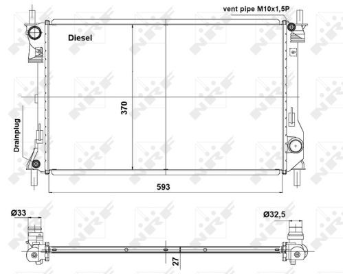 NRF Kühler, Motorkühlung