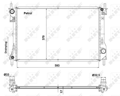 NRF Kühler, Motorkühlung