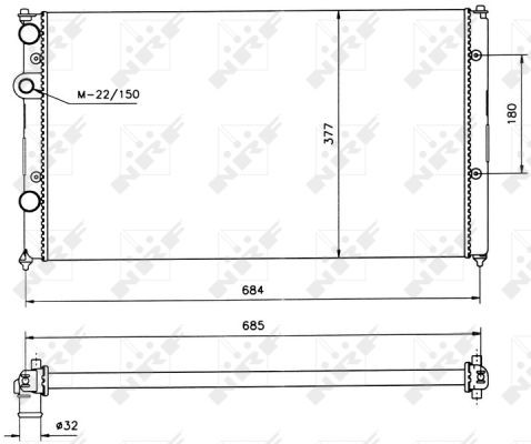NRF Kühler, Motorkühlung