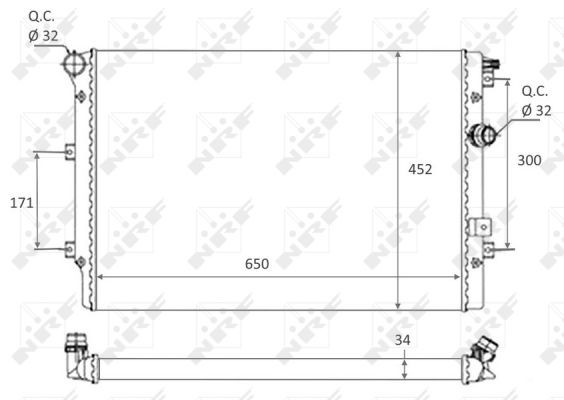 NRF Kühler, Motorkühlung