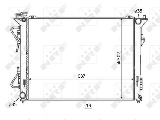 NRF Kühler, Motorkühlung