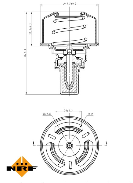 NRF Thermostat, Kühlmittel