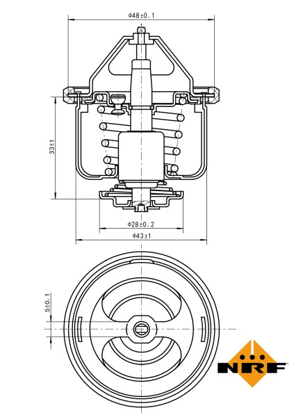 NRF Thermostat, Kühlmittel