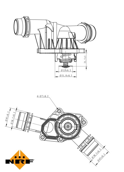 NRF Thermostat, Kühlmittel