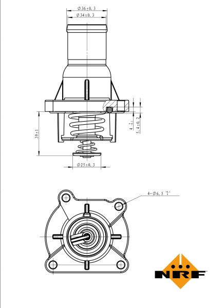 NRF Thermostat, Kühlmittel