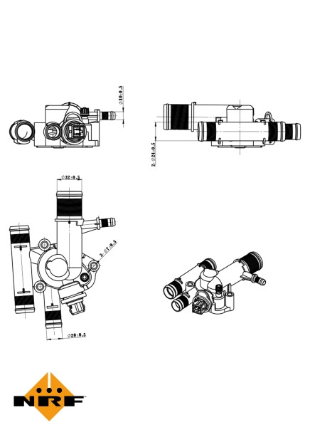 NRF Thermostat, Kühlmittel
