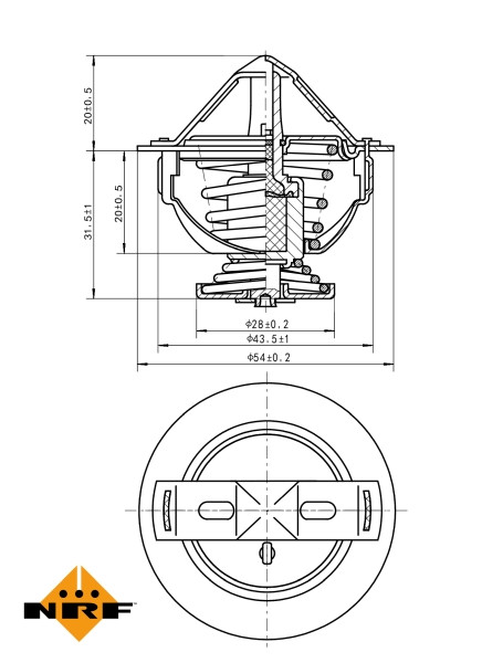 NRF Thermostat, Kühlmittel