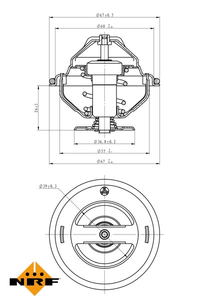 NRF Thermostat, Kühlmittel